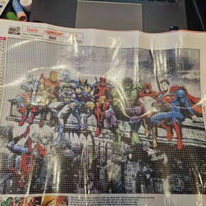 Marvel Diamond painting 12x16 inch